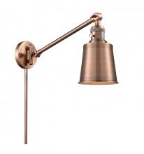 Innovations Lighting 237-AC-M9-AC - Addison - 1 Light - 8 inch - Antique Copper -Adjustable Swing Arm
