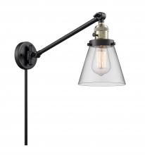 Innovations Lighting 237-BAB-G62 - Cone - 1 Light - 8 inch - Black Antique Brass -Adjustable Swing Arm
