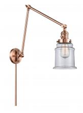 Innovations Lighting 238-AC-G182 - Canton - 1 Light - 6 inch - Antique Copper -Adjustable Swing Arm
