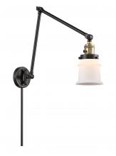 Innovations Lighting 238-BAB-G181S - Canton - 1 Light - 8 inch - Black Antique Brass -Adjustable Swing Arm