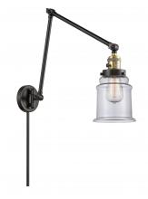 Innovations Lighting 238-BAB-G182 - Canton - 1 Light - 6 inch - Black Antique Brass -Adjustable Swing Arm