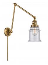 Innovations Lighting 238-BB-G184 - Canton - 1 Light - 6 inch - Brushed Brass -Adjustable Swing Arm