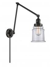 Innovations Lighting 238-BK-G182 - Canton - 1 Light - 6 inch - Matte Black -Adjustable Swing Arm
