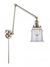 Innovations Lighting 238-PN-G182 - Canton - 1 Light - 6 inch - Polished Nickel -Adjustable Swing Arm
