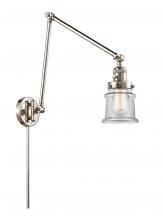 Innovations Lighting 238-PN-G182S - Canton - 1 Light - 8 inch - Polished Nickel -Adjustable Swing Arm