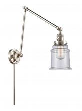 Innovations Lighting 238-PN-G184 - Canton - 1 Light - 6 inch - Polished Nickel -Adjustable Swing Arm