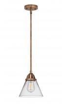 Innovations Lighting 288-1S-AC-G42 - Cone - 1 Light - 8 inch - Antique Copper - Cord hung - Mini Pendant