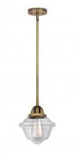 Innovations Lighting 288-1S-BB-G532 - Oxford - 1 Light - 8 inch - Brushed Brass - Cord hung - Mini Pendant