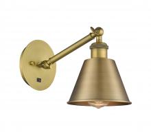 Innovations Lighting 317-1W-BB-M8 - Smithfield - 1 Light - 7 inch - Brushed Brass - Adjustable Sconce