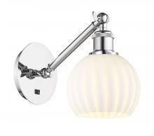 Innovations Lighting 317-1W-PC-G1217-6WV - White Venetian - 1 Light - 6 inch - Polished Chrome - Adjustable Sconce