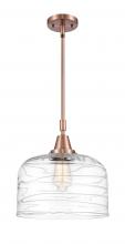 Innovations Lighting 447-1S-AC-G713-L - Bell - 1 Light - 12 inch - Antique Copper - Mini Pendant