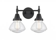 Innovations Lighting 447-2W-BK-G324 - Olean - 2 Light - 16 inch - Matte Black - Bath Vanity Light