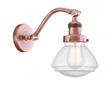 Innovations Lighting 515-1W-AC-G324 - Olean - 1 Light - 7 inch - Antique Copper - Sconce