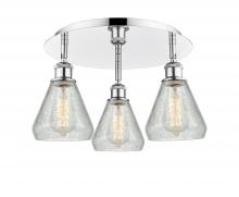Innovations Lighting 516-3C-PC-G275 - Conesus - 3 Light - 18 inch - Polished Chrome - Flush Mount