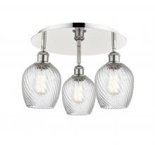 Innovations Lighting 516-3C-PN-G292 - Salina - 3 Light - 18 inch - Polished Nickel - Flush Mount
