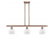 Innovations Lighting 516-3I-AC-G91 - Fenton - 3 Light - 36 inch - Antique Copper - Cord hung - Island Light
