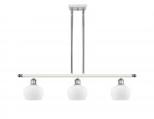 Innovations Lighting 516-3I-WPC-G91 - Fenton - 3 Light - 36 inch - White Polished Chrome - Cord hung - Island Light