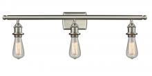 Innovations Lighting 516-3W-SN - Bare Bulb - 3 Light - 26 inch - Brushed Satin Nickel - Bath Vanity Light