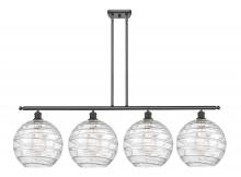 Innovations Lighting 516-4I-OB-G1213-12 - Athens Deco Swirl - 4 Light - 50 inch - Oil Rubbed Bronze - Cord hung - Island Light