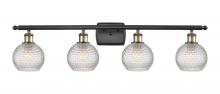 Innovations Lighting 516-4W-BAB-G122C-6CL - Athens - 4 Light - 36 inch - Black Antique Brass - Bath Vanity Light