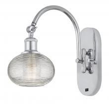 Innovations Lighting 518-1W-PC-G555-6CL - Ithaca - 1 Light - 6 inch - Polished Chrome - Adjustable Swing Arm