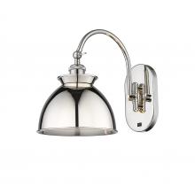 Innovations Lighting 518-1W-PN-M14-PN - Adirondack - 1 Light - 8 inch - Polished Nickel - Adjustable Swing Arm