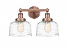 Innovations Lighting 616-2W-AC-G713 - Bell - 2 Light - 17 inch - Antique Copper - Bath Vanity Light