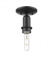 Innovations Lighting 716-1C-BK - Arcadia - 1 Light - 5 inch - Matte Black - Flush Mount