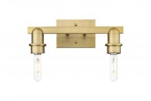 Innovations Lighting 716-2W-BB - Arcadia - 2 Light - 11 inch - Brushed Brass - Bath Vanity Light