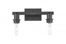 Innovations Lighting 716-2W-BK - Arcadia - 2 Light - 11 inch - Matte Black - Bath Vanity Light