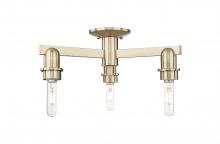 Innovations Lighting 716-3F-CB - Arcadia - 3 Light - 18 inch - Brushed Champagne Bronze - Flush Mount