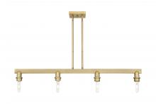 Innovations Lighting 716-4I-BB - Arcadia - 4 Light - 46 inch - Brushed Brass - Linear Pendant