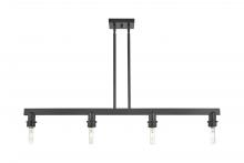 Innovations Lighting 716-4I-BK - Arcadia - 4 Light - 46 inch - Matte Black - Linear Pendant