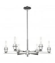 Innovations Lighting 716-6CR-PN - Arcadia - 6 Light - 30 inch - Brushed Polished Nickel - Chandelier