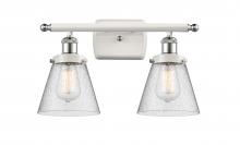 Innovations Lighting 916-2W-WPC-G64 - Cone - 2 Light - 16 inch - White Polished Chrome - Bath Vanity Light
