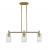 Crown Point - 3 Light - 31 inch - Brushed Brass - Island Light