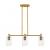 Crown Point - 3 Light - 31 inch - Brushed Brass - Island Light