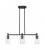 Crown Point - 3 Light - 31 inch - Matte Black - Island Light