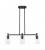 Crown Point - 3 Light - 31 inch - Matte Black - Island Light