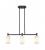 Crown Point - 3 Light - 31 inch - Matte Black - Island Light