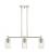 Crown Point - 3 Light - 31 inch - Polished Nickel - Island Light