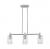 Crown Point - 3 Light - 31 inch - Satin Nickel - Island Light