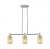 Crown Point - 3 Light - 31 inch - Satin Nickel - Island Light