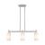 Crown Point - 3 Light - 31 inch - Satin Nickel - Island Light