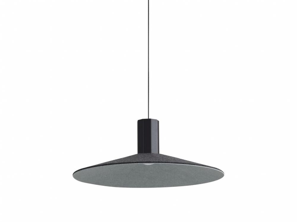 Faroe 20&#34; LED Pendant in Flecked Black/Grey