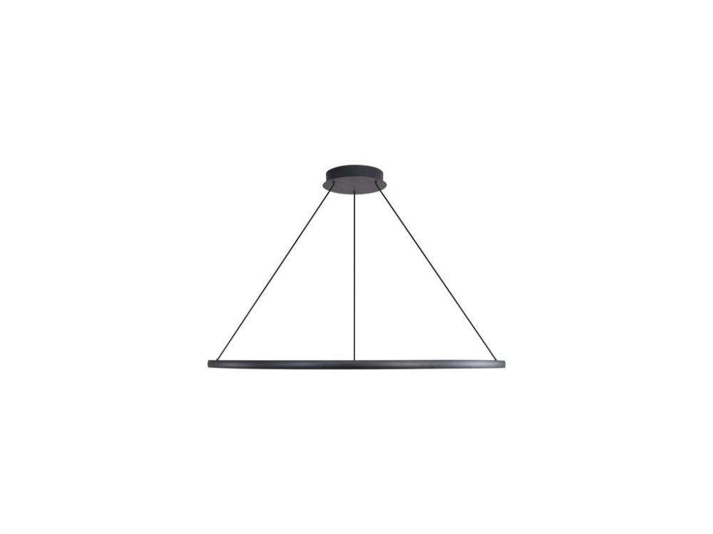 Veritas 35&#34; LED Ring Chandelier in Sand Black