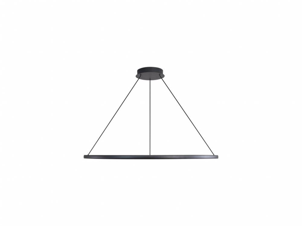 Veritas 47&#34; LED Ring Chandelier in Sand Black