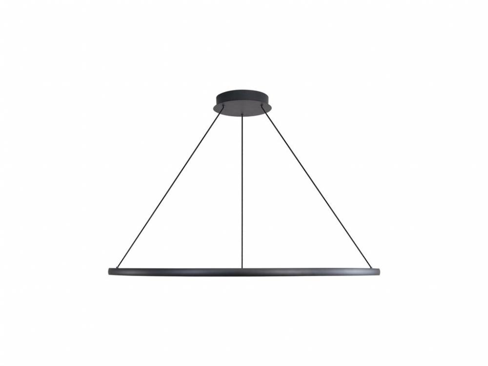 Veritas 71&#34; LED Ring Chandelier in Sand Black