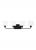 Canfield indoor dimmable 4-light wall bath sconce in a midnight black finish and etched white glass