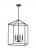 Perryton transitional 4-light indoor dimmable medium ceiling pendant hanging chandelier light in bro